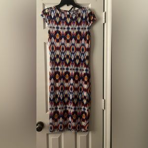 Tribal print dress / brand new / size large